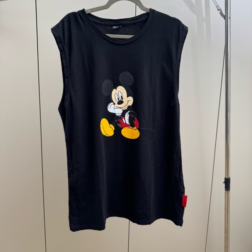 Disney Mickey Mouse Black Adult Sleeveless Top